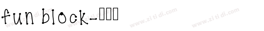 fun block字体转换